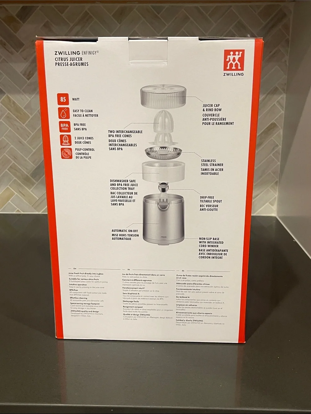 ZWILLING J.A. Henckels White and Silver Citrus Juicer